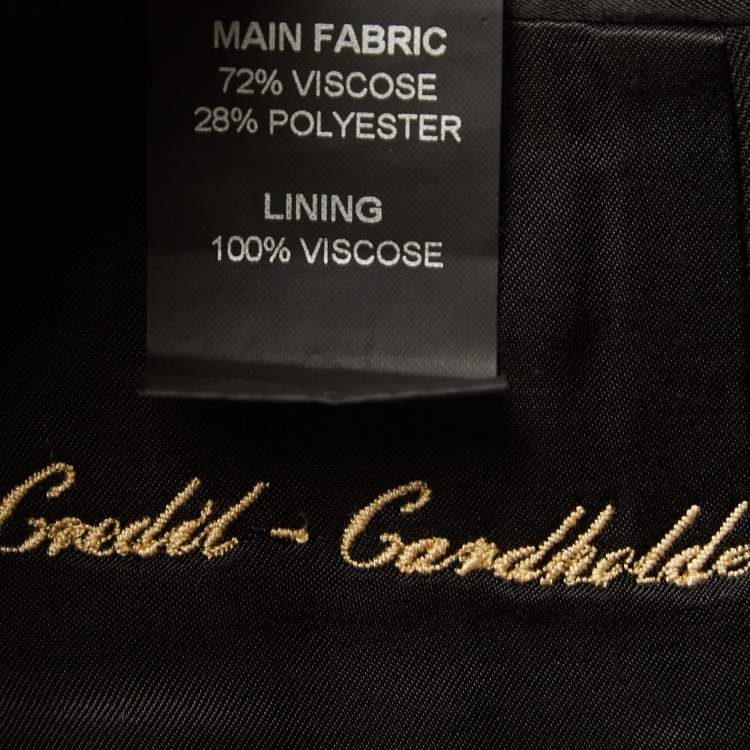 Pre Owned Vetements Black Crepe Single Breasted Oversized Blazer S
