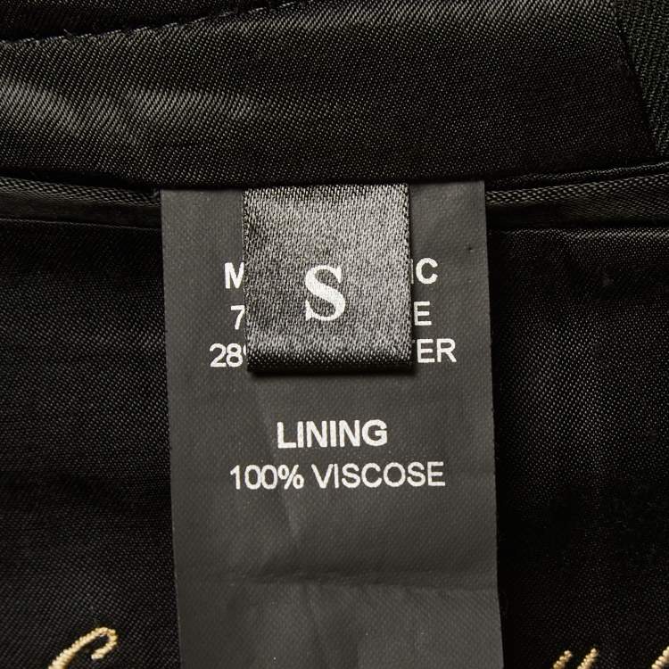 Pre Owned Vetements Black Crepe Single Breasted Oversized Blazer S