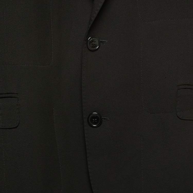 Pre Owned Vetements Black Crepe Single Breasted Oversized Blazer S