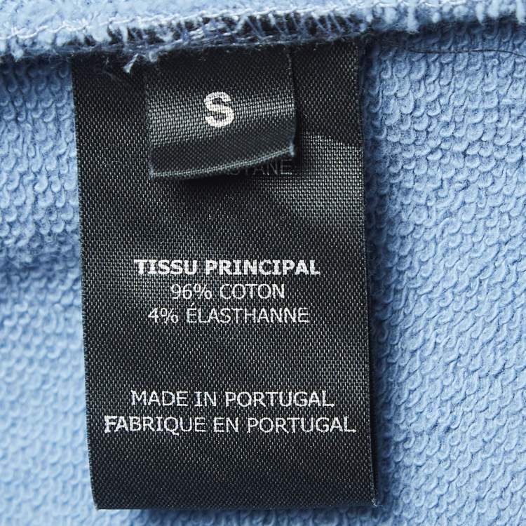 مملوكة مسبقًا Vetements Blue Logo Embroidered Cotton Joggers S