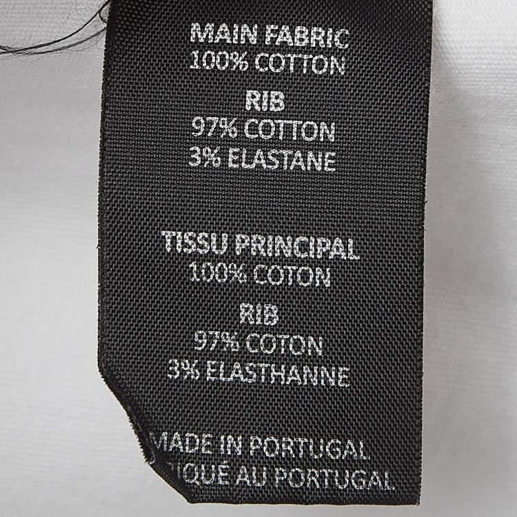 مملوكة مسبقًا Vetements White Clothing Translated Print Cotton T-Shirt M