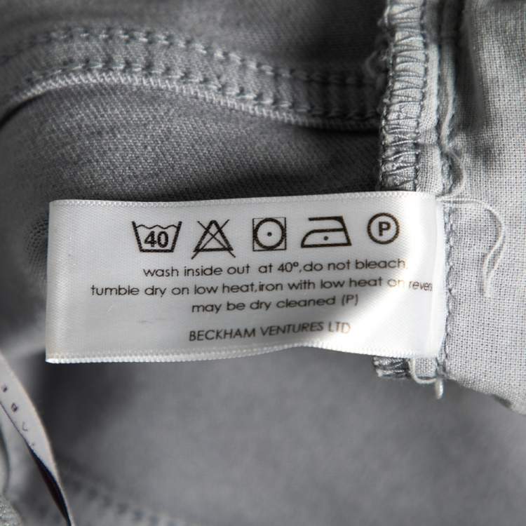 Pre Owned Victoria Beckham Lilac Denim Slim Fit Jeans S 