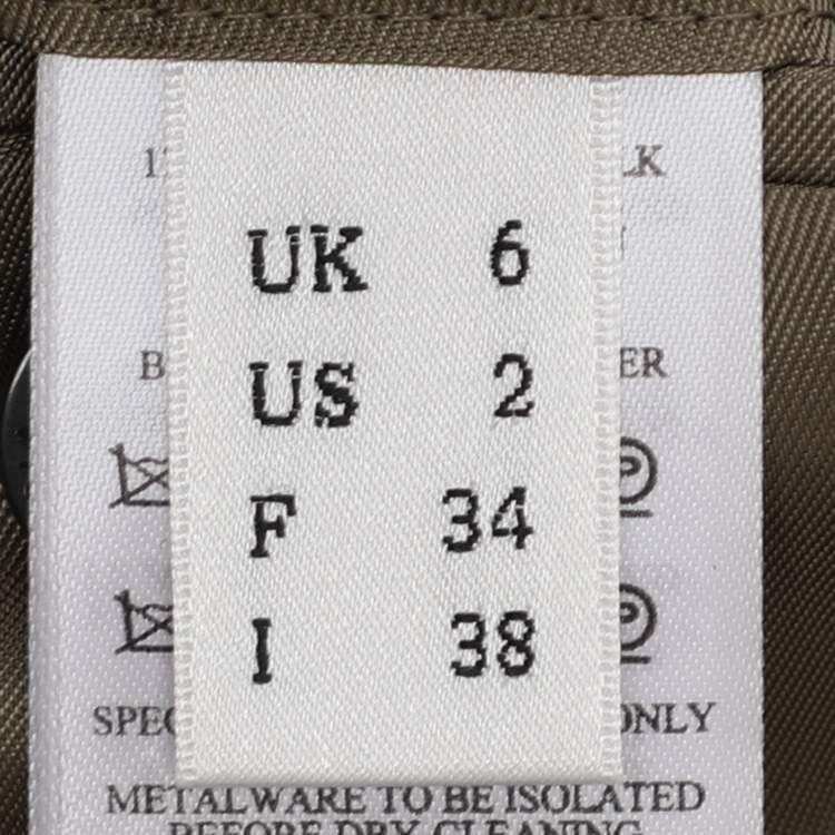 مملوكة مسبقًا Victoria Beckham Avocado Wool Blend Suit Set S