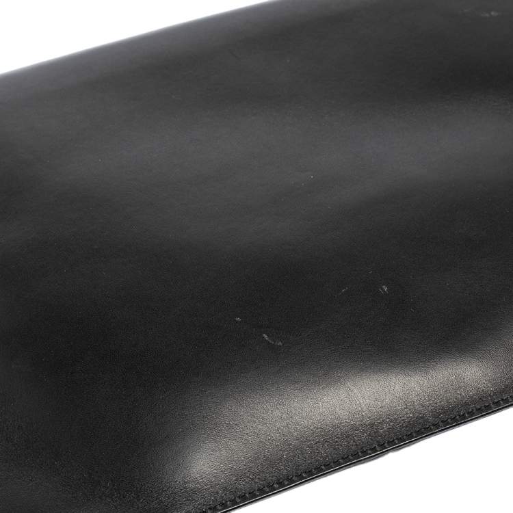 Pre Owned Victoria Beckham Tricolor Suede and Leather Large Zip Clutch