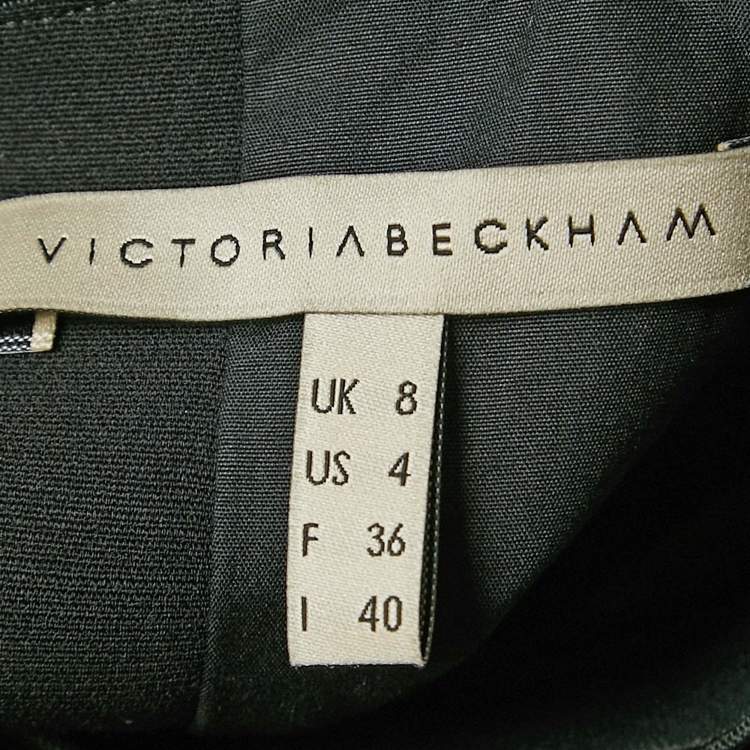 Pre Owned Victoria Beckham Black Crepe Cut-Out Detail Short Dress S 