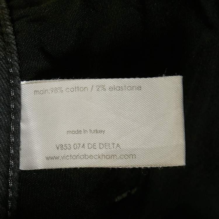 Pre Owned Victoria Beckham Grey Faded Denim Skinny Jeans M Waist 29"