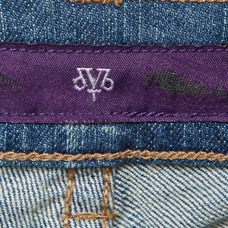 Pre Owned Denim by Victoria Beckham Blue Cotton Flared Jeans M/Waist 31"