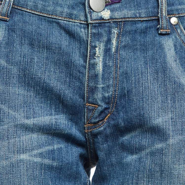 Pre Owned Denim by Victoria Beckham Blue Cotton Flared Jeans M/Waist 31"