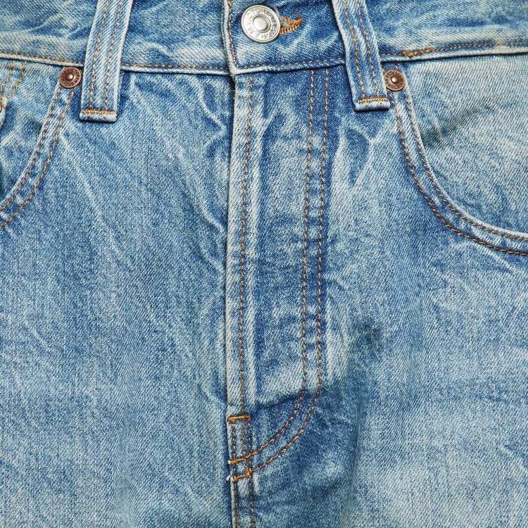 Pre Owned Victoria Beckham Light Blue Denim Straight Jeans S (Waist 30")