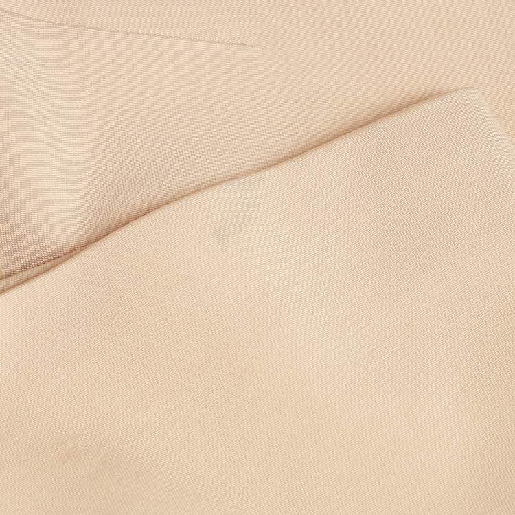 Pre Owned Victoria Beckham Pink Stretch Knit Midi Bodycon Dress S