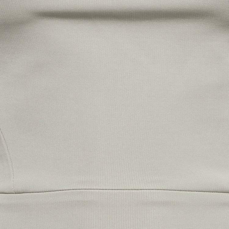 Pre Owned Victoria Beckham Grey Jersey Sheath Dress S