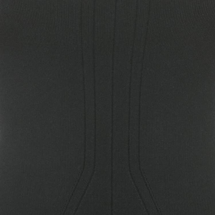 Pre Owned Victoria Beckham Black Stretch Knit Flared Mini Dress XS