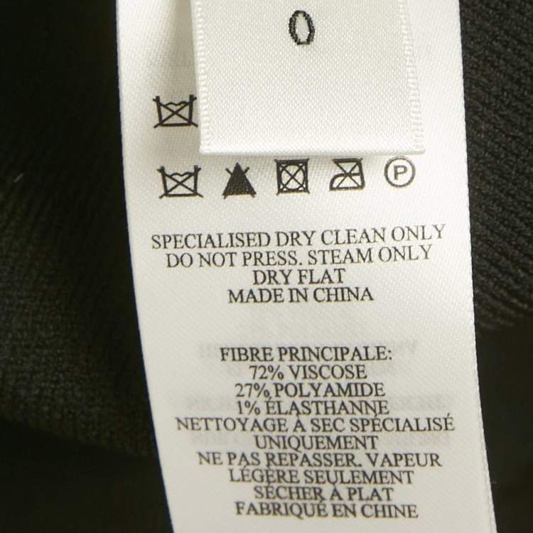 Pre Owned Victoria Beckham Black Stretch Knit Flared Mini Dress XS