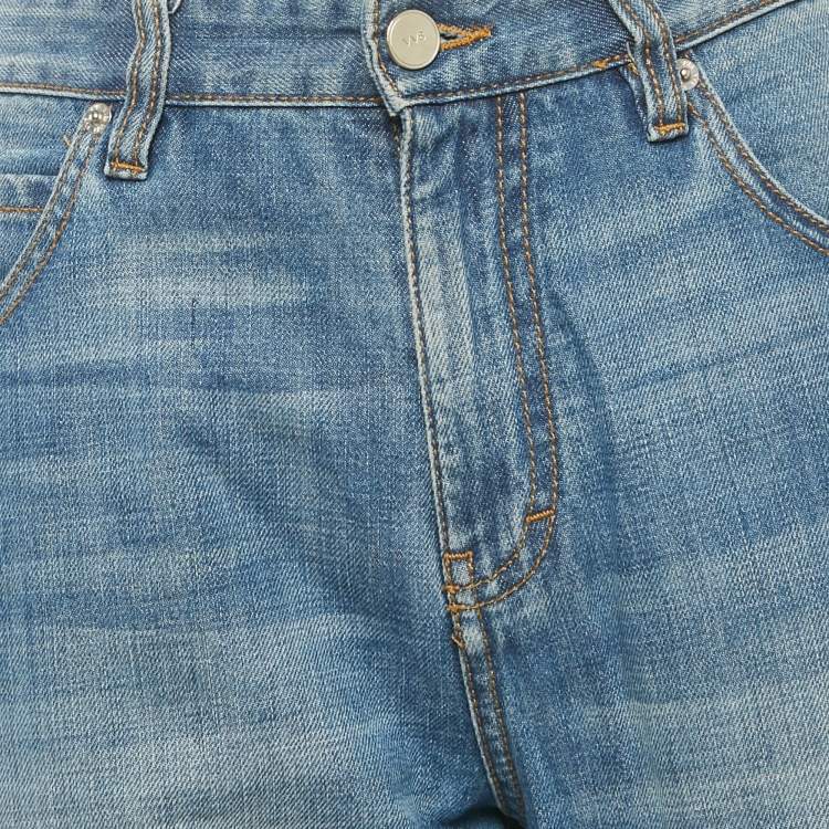 Pre Owned Victoria Victoria Beckham Sanfran Blue Denim Flared Jeans M/Waist 30"