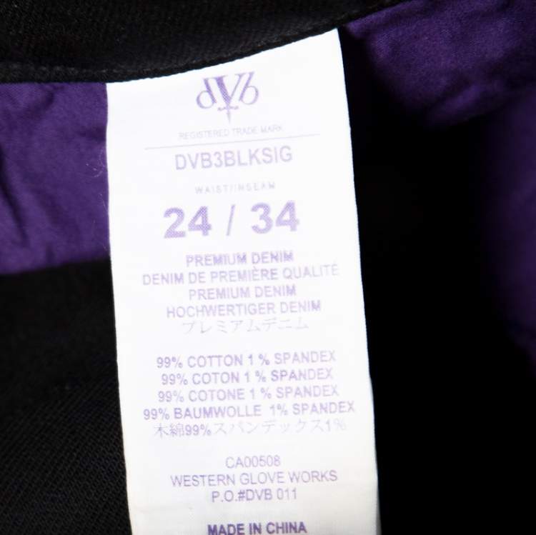 Pre Owned Victoria Beckham Black Slim Fit Denim Jeans S