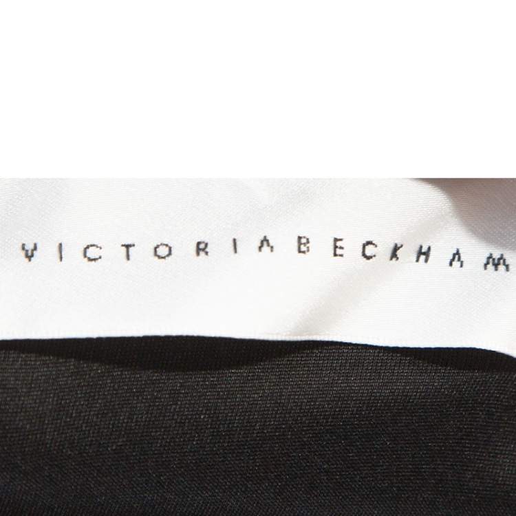 Pre Owned Victoria Beckham Black Stretch Cold Shoulder Dress S
