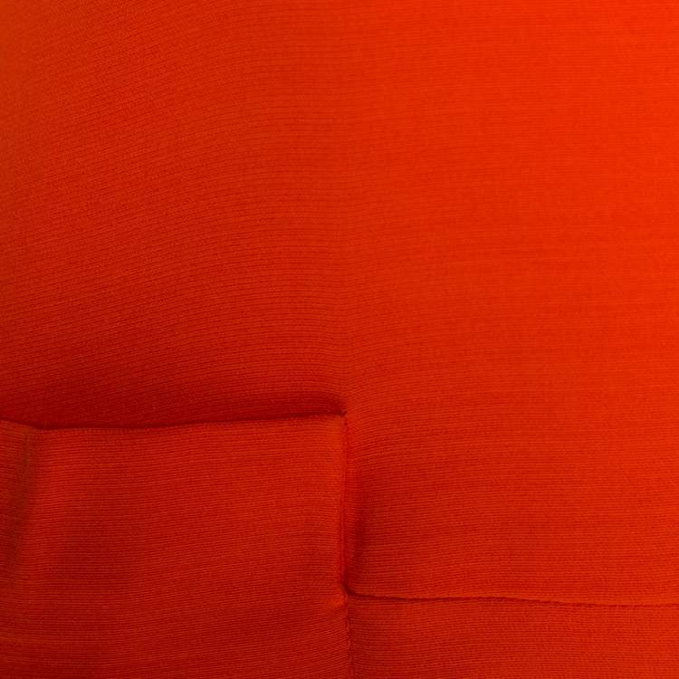Pre Owned Victoria Beckham Tangerine Back Zipper Detail Gown M