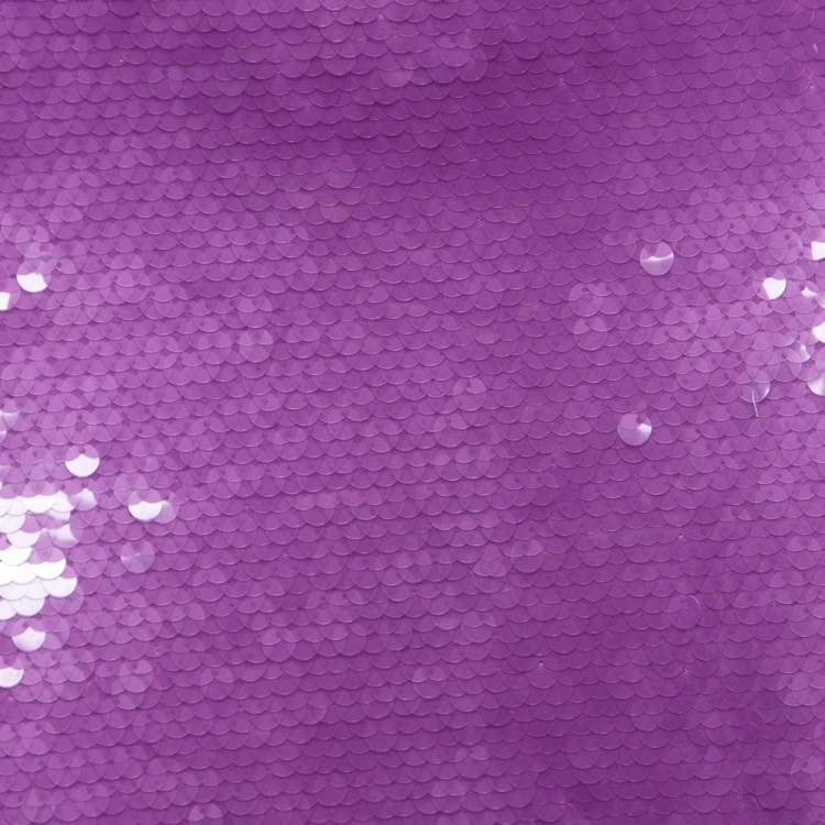 Pre Owned Victoria Beckham Purple Sequin-Embellished Flared Midi Skirt L