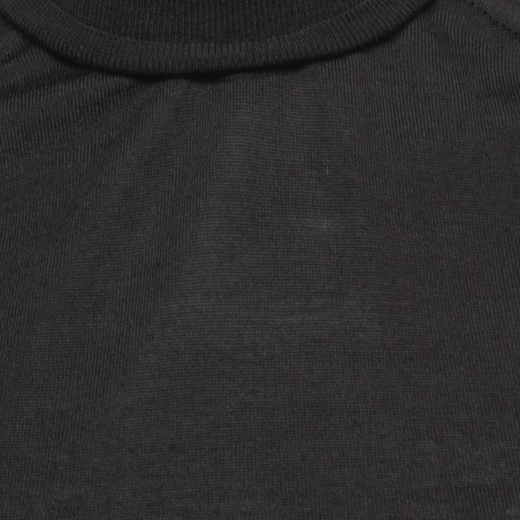 Pre Owned Victoria Beckham Black Wool Knit Turtleneck Sleeveless Top S