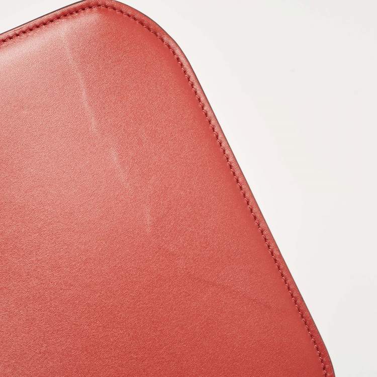 Pre Owned Victoria Beckham Brick Red Leather Eva Crossbody Bag