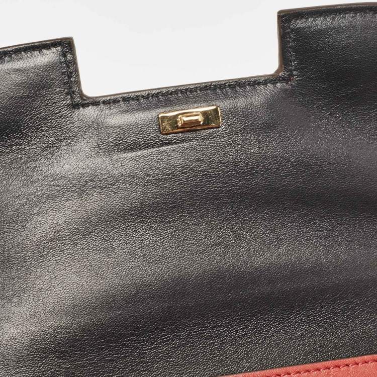 Pre Owned Victoria Beckham Brick Red Leather Eva Crossbody Bag