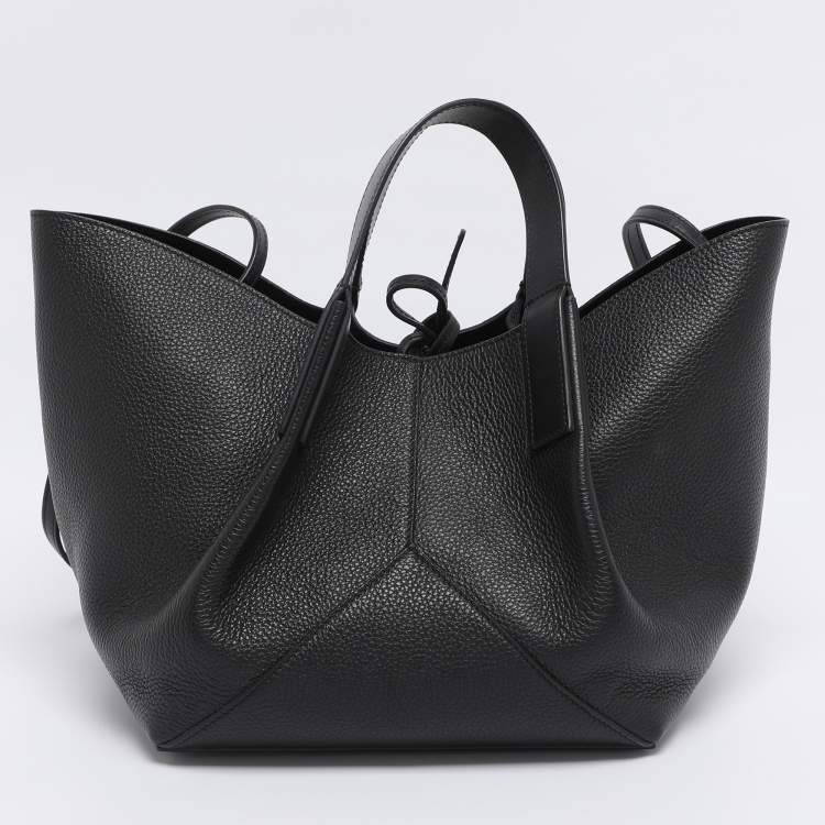 Pre Owned Victoria Beckham Black Leather Mini W11 Tote