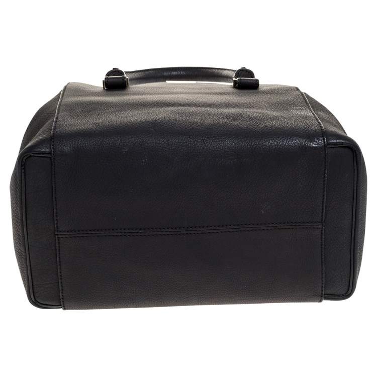 Pre Owned Victoria Beckham Black Leather Quincy Tote