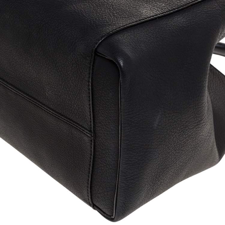 Pre Owned Victoria Beckham Black Leather Quincy Tote