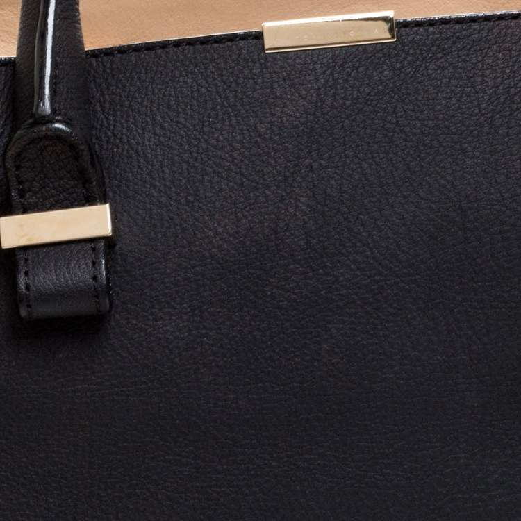 Pre Owned Victoria Beckham Black Leather Quincy Tote