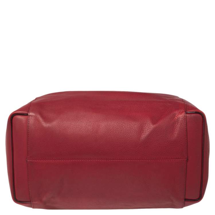 مملوكة مسبقًا Victoria Beckham Red Leather Quincy Tote