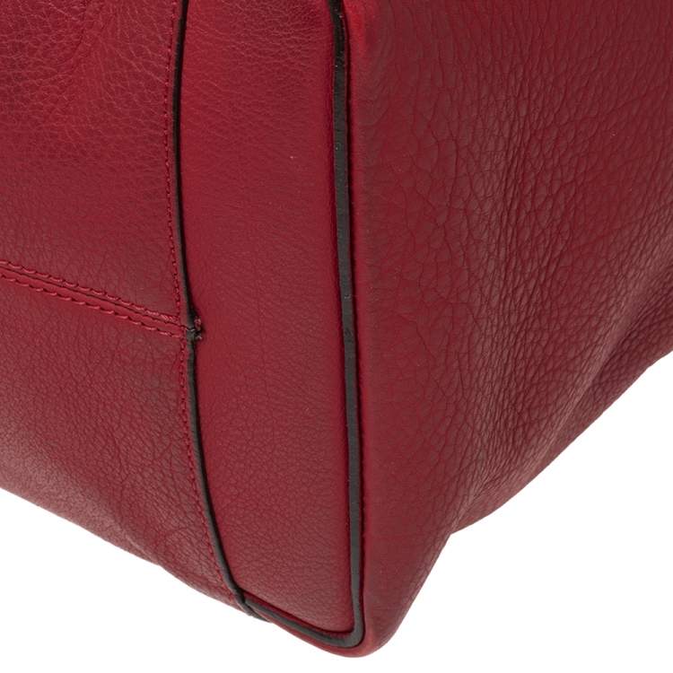 مملوكة مسبقًا Victoria Beckham Red Leather Quincy Tote