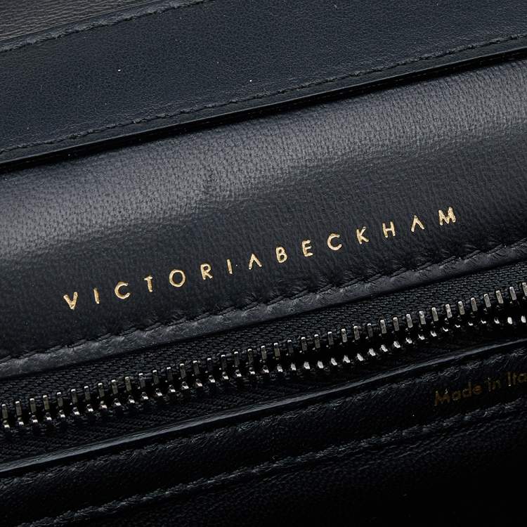 Pre Owned Victoria Beckham Brown/Black Leopard Print Calf Hair and Leather Mini Shoulder Bag