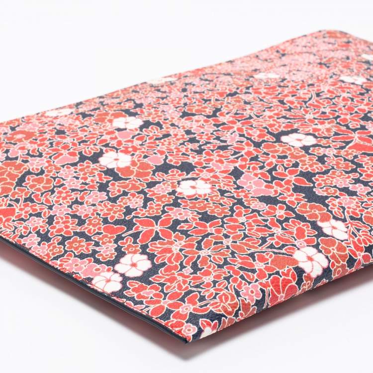 Pre Owned Victoria Beckham Multicolor Coated Canvas Large Floral Print Clutch