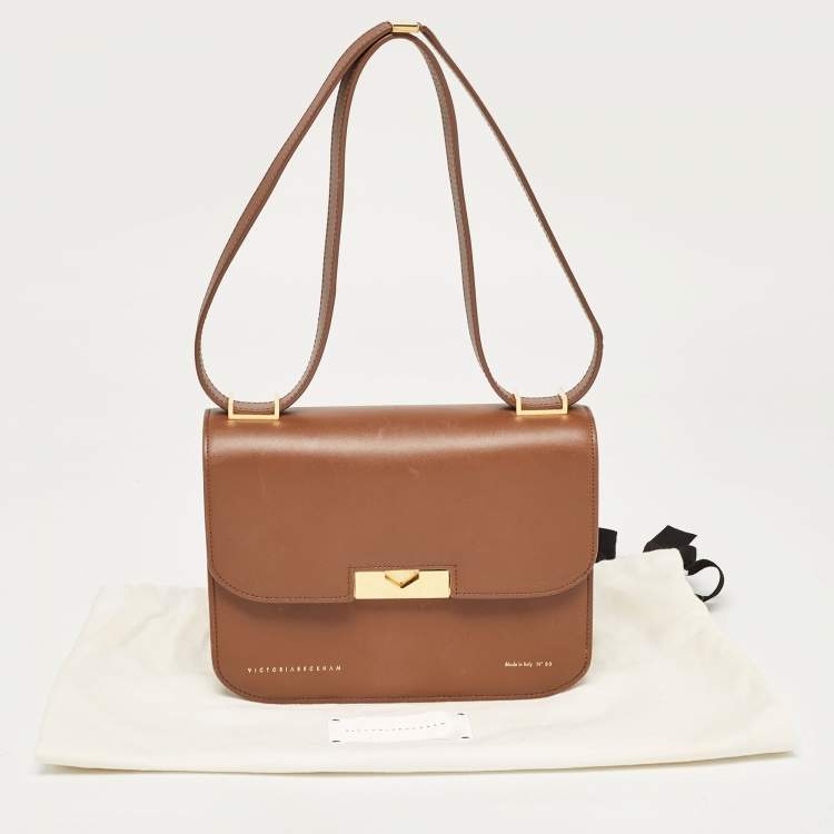 Pre Owned Victoria Beckham Brown Leather Eva Shoulder Bag