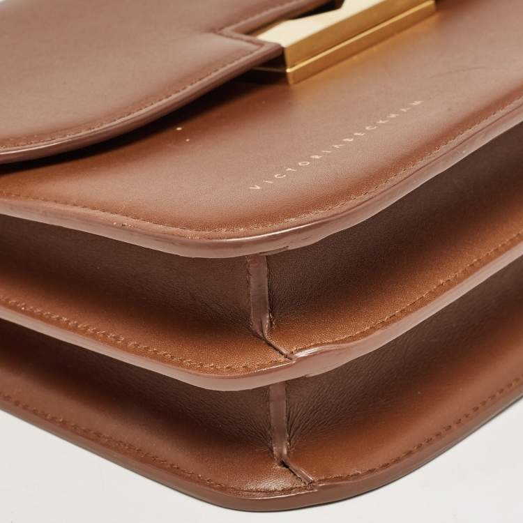Pre Owned Victoria Beckham Brown Leather Eva Shoulder Bag