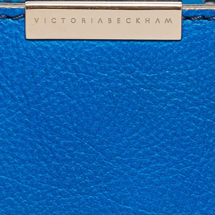Pre Owned Victoria Beckham Blue Leather Quincy Tote