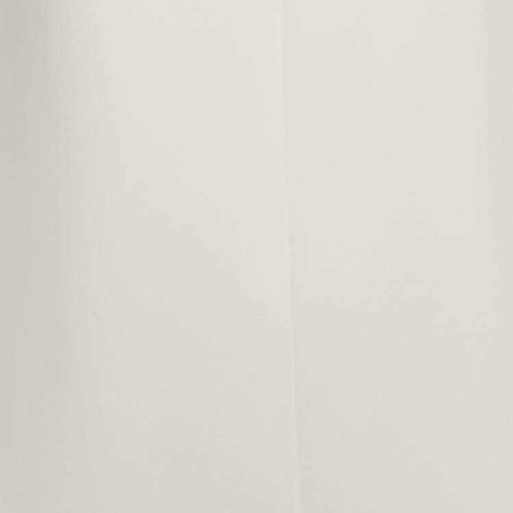 Pre Owned Victoria Victoria Beckham White Crepe Plisse Mini Dress S