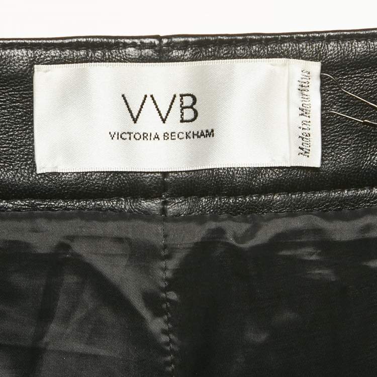 Pre Owned Victoria Victoria Beckham Black Leather Pants L