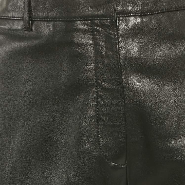Pre Owned Victoria Victoria Beckham Black Leather Pants L