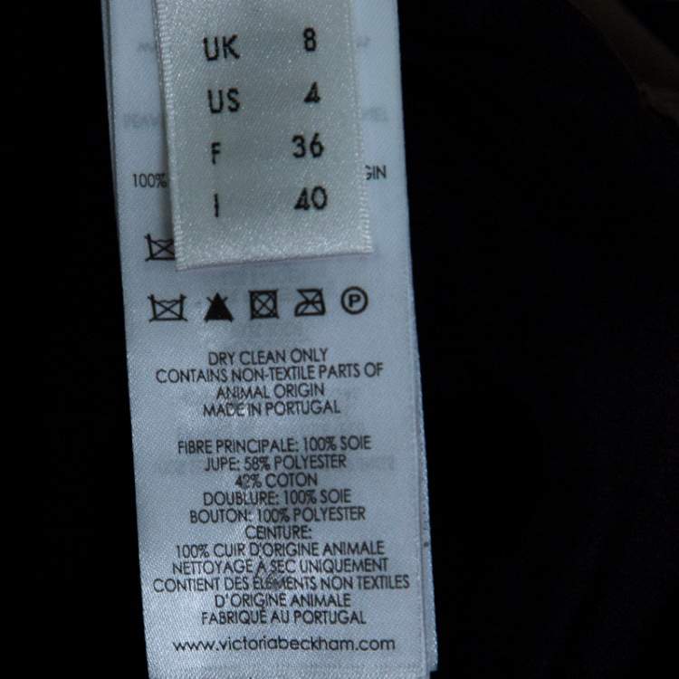 Pre Owned Victoria Victoria Beckham Colorblock Sleeveless Dress S