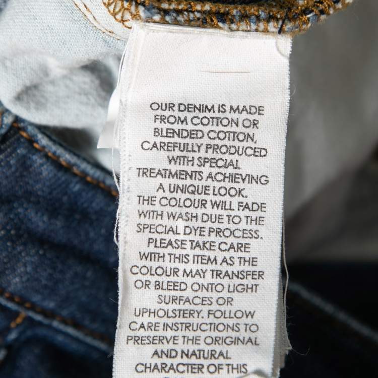 Pre Owned Victoria Victoria Beckham Blue Denim Stretch Flared Jeans S Waist 29" 