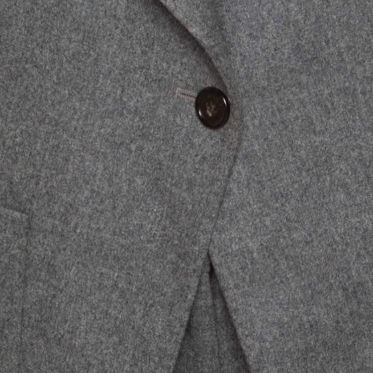 Pre Owned Viktor & Rolf Grey Wool Tailored Blazer and Trouser Set M