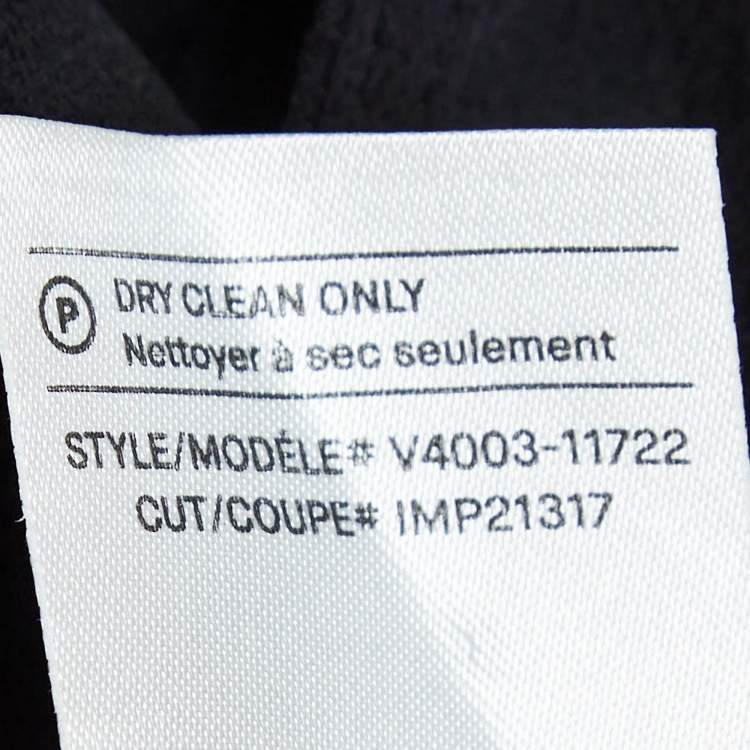 Pre Owned Vince Black Silk Button-Up Blouse M