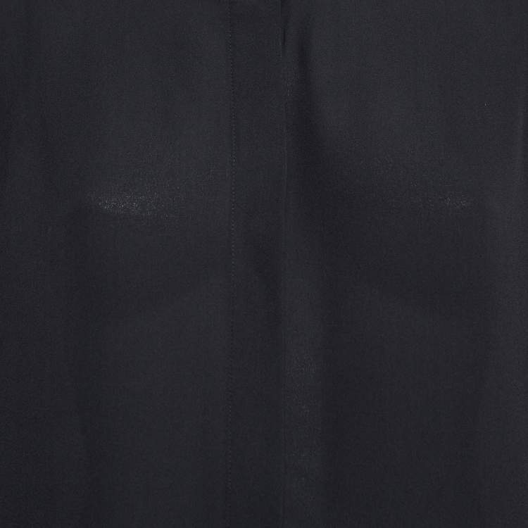 Pre Owned Vince Black Silk Button-Up Blouse M