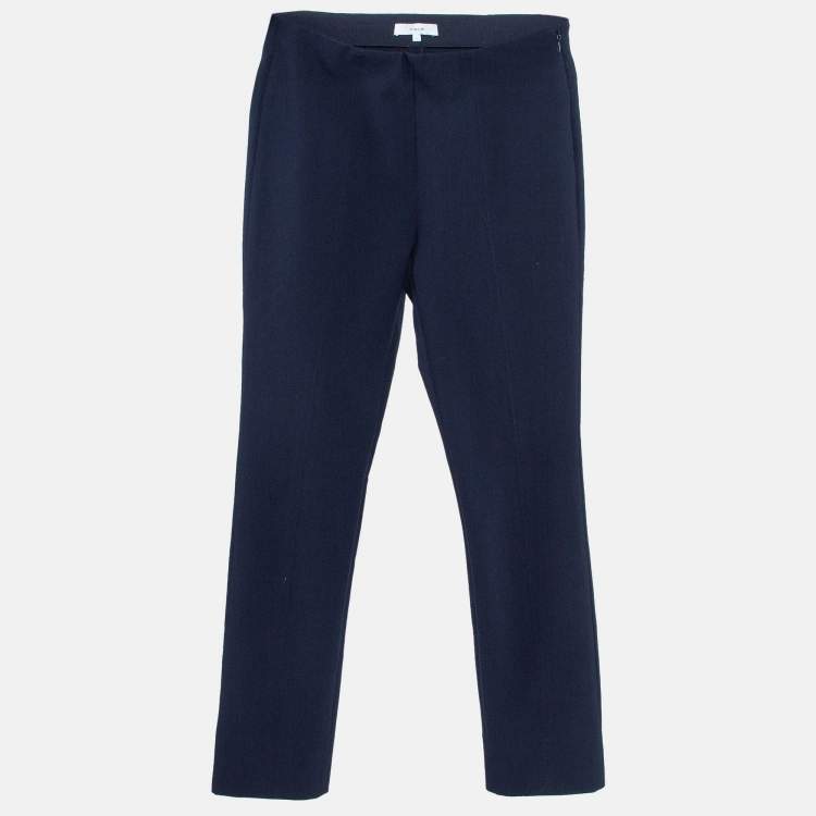 مملوكة مسبقًا Vince Navy Blue Jersey Stitch Front Seam Ponte Leggings S
