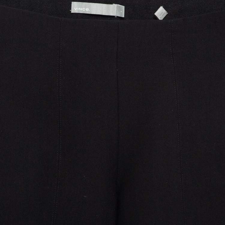 Pre Owned Vince Black Jersey Stitch Front Seam Ponte Leggings S