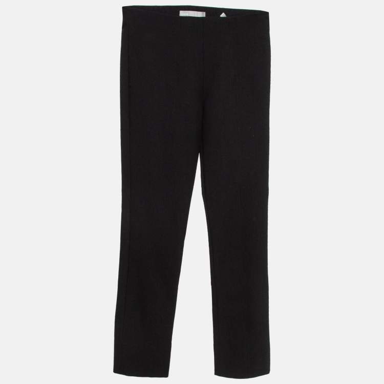 Pre Owned Vince Black Jersey Stitch Front Seam Ponte Leggings S