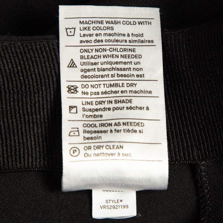 Pre Owned Vince Black Jersey Stitch Front Seam Ponte Leggings S