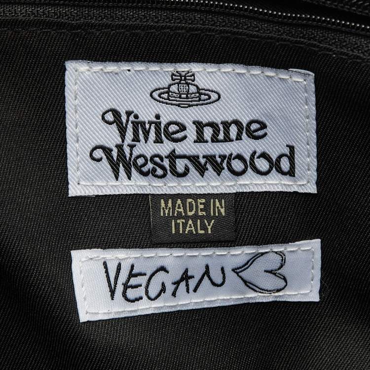 Pre Owned Vivienne Westwood Multicolor Nylon Vegan Logo Tote