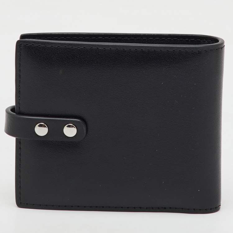 Pre Owned Vivienne Westwood Black Leather Billfold Bondage Wallet